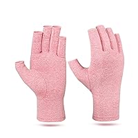 Wrist wraps 1 Pair Of Arthritis Touch Screen Gloves Anti-Arthritis Treatment Compression And Pain Relief Joints Warm Winter Glove (Color : Pink, Size : Medium)