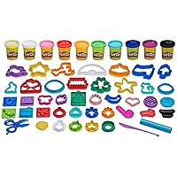 Play-Doh Holiday Set of Tools, 43 Accessories & 10 Modeling Compound Colors, Easter Crafts, Kids Toys, or Basket Stuffers, Ages 3+ (Amazon Exclusive)
