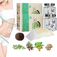 Mugwort Belly Patch, 60Pcs Navel Wormwood Sticker, Natural Wormwood Belly Sticker for Women and Men, Abdomen Belly Pads, Belly Patches for The Whole Body