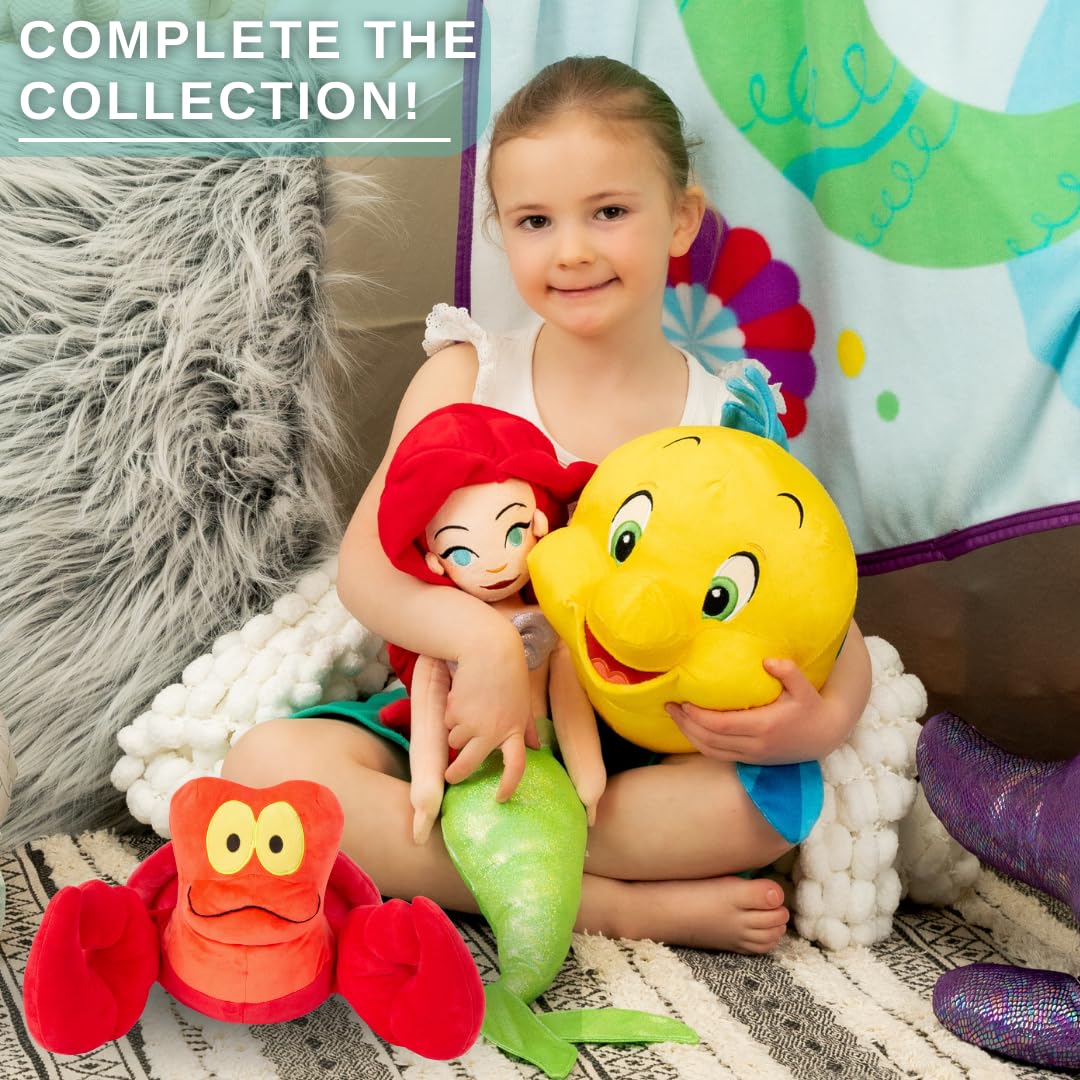 Franco The Little Mermaid Super Soft Plush Cuddle Pillow Buddy, (Official Licensed Product), Standard