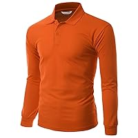 Mens Comfortable Fabric Luxusious Basic PK Long Sleeve T-Shirt