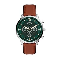 Fossil Men's Neutra Hybrid Smartwatch HR with Always-On Readout Display, Heart Rate, Activity Tracking, Smartphone Notifications, Message Previews