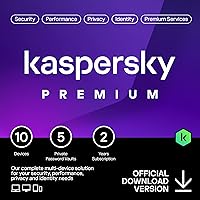 Kaspersky Premium Total Security 2023 | 10 Devices | 2 Years | Anti-Phishing and Firewall | Unlimited VPN | Password Manager | Parental Controls | 24/7 Support | PC/Mac/Mobile | Online Code Kaspersky Premium Total Security 2023 | 10 Devices | 2 Years | Anti-Phishing and Firewall | Unlimited VPN | Password Manager | Parental Controls | 24/7 Support | PC/Mac/Mobile | Online Code Premium Plus Standard