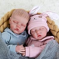 Aori Lifelike Reborn Baby Dolls-Realistic Baby Twins Doll with Gift Box Set