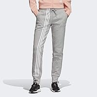 adidas Women's Must Haves 3-Stripes Doubleknit Pant Medium Gray Heather/White Small