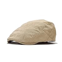 IHAUIUE Cord Newsboy Cap Solid Colour Gatsby Hat Classic Irish Hats Snap Cabbie Flat Caps