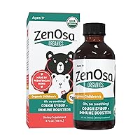 Organic Children's Cough Medicine - Natural Cough Syrup w/Immune Boosters - for Ages 1+ - Honey Berry Flavor - 4 FL OZ