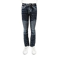 X RAY Slim Fit Biker Pants for Big, Little Boys & Toddlers – Distressed Skinny Moto Jeans