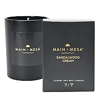 Matte Black Glass Candle in Gift Box, 9.3 oz., Burn time up to 60 Hours