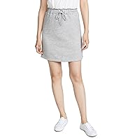 Splendid Womens Bayside Active Paperbag Fleece Skirt Gray XS