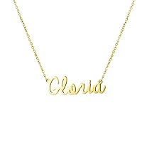 Yiyang Personalized Name Necklace 18K Gold Plated Stainless Steel pendant Jewelry Birthday Gift for Girls