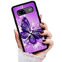 for Samsung S8+ / Galaxy S8 Plus, Art Design Soft Back Case Phone Cover, HOT12122 Purple Butterfly