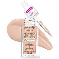 wet n wild Bare Focus Skin Tint, 5% Niacinamide Enriched, Buildable Sheer Lightweight Coverage, Natural Radiant Finish, Hyaluronic & Vitamin Hydration Boost, Cruelty-Free & Vegan - Rosy Light