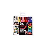 Posca 153544848 2.5 mm Bullet Tip Waterbased Paint Marker - Assorted Colours (Pack of 16)