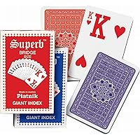 Gibsons Superb Single Deck (Giant Index) Playing Cards from Piatnik | Card Game | Pack of Cards