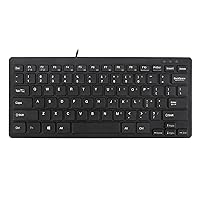 Adesso Natural Ergonomic AKB-111UB SlimTouch Mini Keyboard, Black
