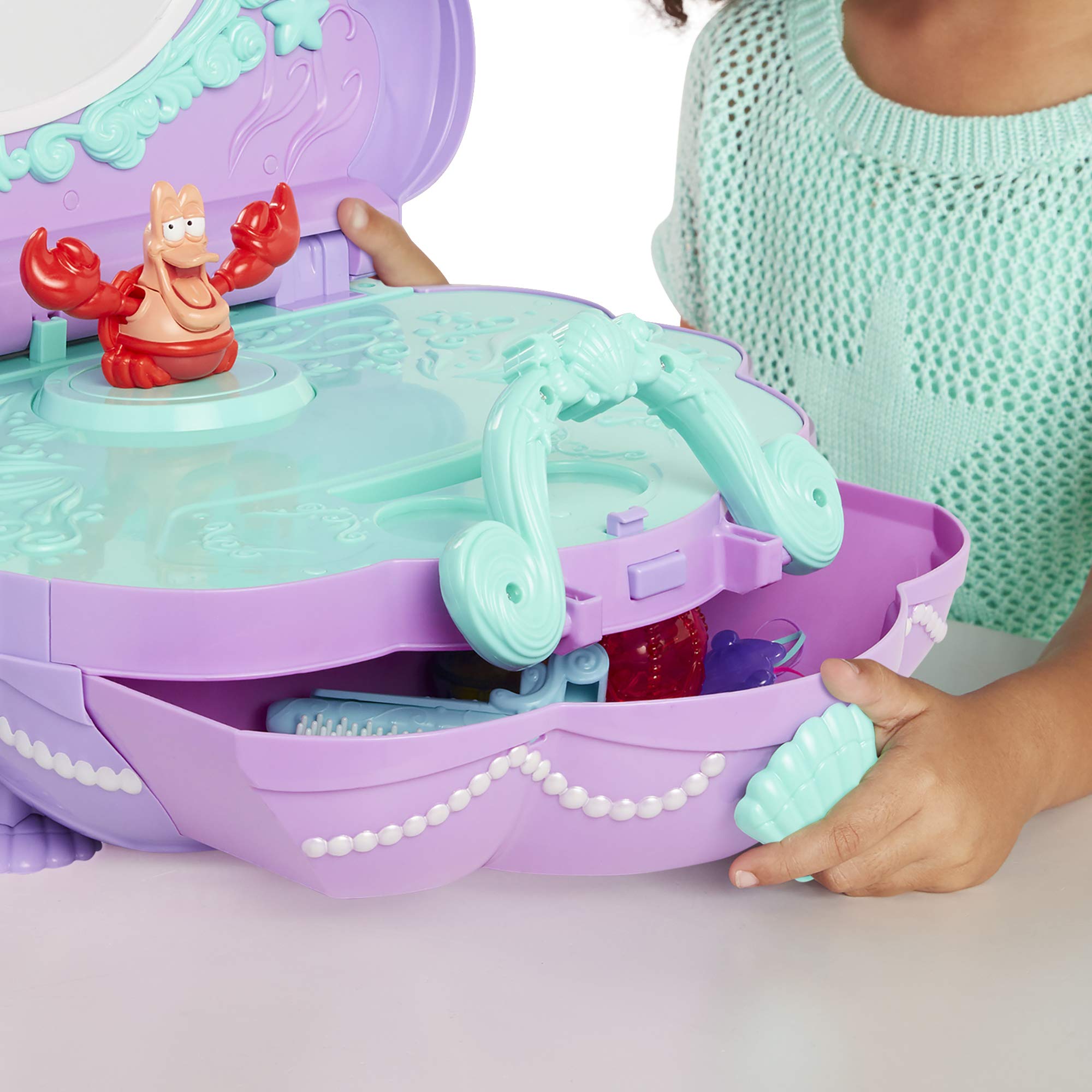 Disney Princess Ariel's Vanity Under The Sea Tabletop Music & Light's Vanity for Girls Ages 3+