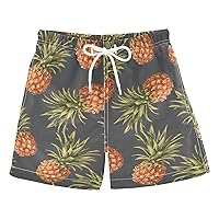 Fruit Pineapples Boys Swim Trunks Swim Beach Shorts Baby Kids Swimwear Board Shorts Bathing Suit Vacation Essentials