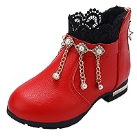 for Snow Girls Shoes Fashion Flower Short Boots Non Slip Breathable Nude Boots For Firl Link Boots for Kids