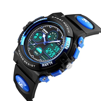 Dayllon Kids Digital Watch Outdoor Sports 50M Waterproof Electronic Watches Alarm Clock 12/24 H Stopwatch Calendar Boy Girl Wristwatch