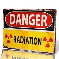 dingleiever-Danger Sign-Danger Radiation Allied Military Vintage Metal Sign -Funny Vintage Signs