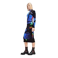 Desigual Women's M. Christian Lacroix Neon Midi Dress