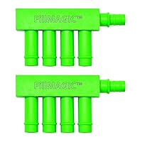 PF0554 FillMAGIC Toilet Overflow Fill Cycle Diverter, Saves 1/2 to 1-1/2 Gallon per Flush by Optimizing Amount of Water Going to Bowl, 2 Tank Pack, Green