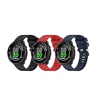 Compatible Silicone Bands Sports Wristbands Replacement for Garmin Forerunner 55, Approach S12 GPS Smartwatch Accessories Watchbands