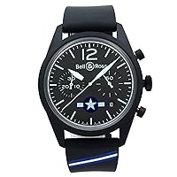 Bell & Ross Insignia US Steel Black Dial Automatic Mens Watch BRV126-BL-CA-CO/US