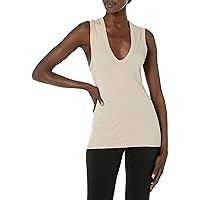 Enza Costa Women's Essential Sleeveless U Neck Tank Top