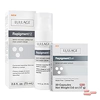 White Patches Corrector Bundle with Lullage Repigment12 with Repigma12™ (2.5 fl oz) + RepigmentSun Solar capsules with Vitamin C + Vitamin E + Copper + Zinc and Selenium (30 capsules)
