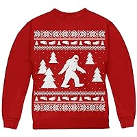 Sasquatch Ugly Christmas Sweater Youth Sweatshirt
