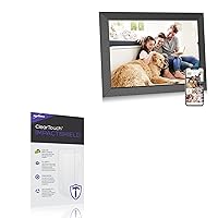 BoxWave Screen Protector Compatible With FULLJA Large Digital Picture Frame 19 in - ClearTouch ImpactShield (2-Pack), Impenetrable Screen Protector Flexible Film