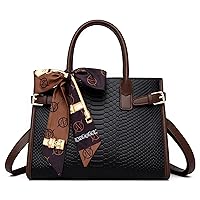 Women Snake Pattern Handbag Women Shoulder Bags Leather Crossbody Bag Large Handbags for Women