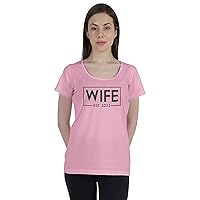 Personalized Womens Tshirt Top Wife Wedding Announcement Shirt