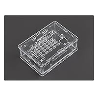Clear Acrylic Case for Raspberry Pi 5, Supports Installing Official Active Cooler, Nice Looking Dustproof
