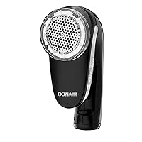 Conair Fabric Shaver and Lint Remover, Rechargeable Portable Fabric Shaver, Black