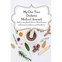 My One-Year Diabetes Medical Journal: Food, Insulin, Blood Glucose, Blood Pressure, and Concerns to Discuss with the Doctor