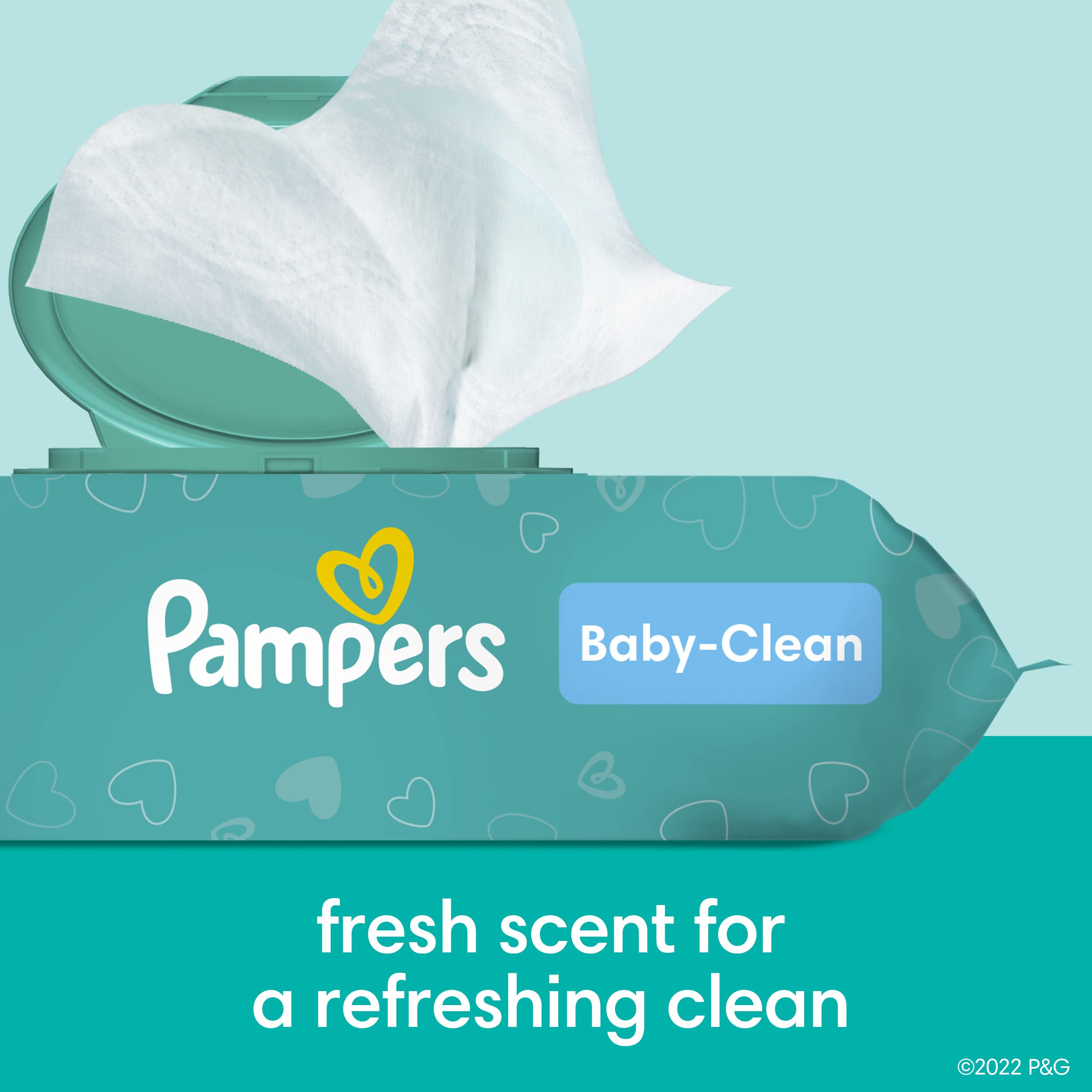 Pampers Baby Clean Wipes Baby Fresh Scented 12X Pop-Top Packs 864 Count