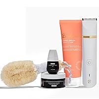 Bushbalm Tush Firming Cream (100 ml), 3 Step Routine for Keratosis Pilaris, Sweet Escape Exfoliating Scrub (236 ml), Sweet Escape Scented Oil (30 ml), Nordic Dry Brush and Francesca Trimmer