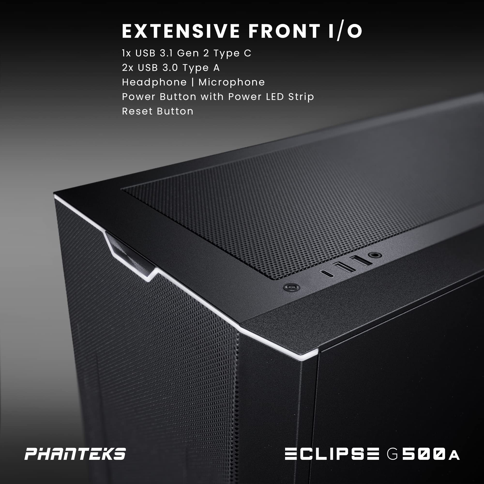 Phanteks Eclipse G500A Performance Mid Tower Case, Black