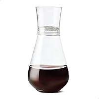 TOSSWARE POP 28oz Set of 1, Premium Quality, Recyclable, Unbreakable & Crystal Clear Plastic Aerating Decanters