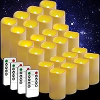 24 Pack Flameless Candles Battery Operated Waterproof Led Candles (D:2.2