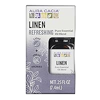 Aura Cacia Linen Essential Oil Blend, Boxed 0.25 fl. Oz.