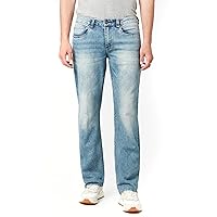 Buffalo David Bitton Men's Relaxed Straight Leg Driven Jean with Stretch Fabric