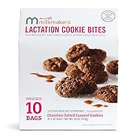 Munchkin Milkmakers Lactation Cookie Bites, Chocolate Salted Caramel, 10 Ct