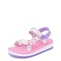 The Children's Place Girl's Sporty Sandal with Adjustable Straps