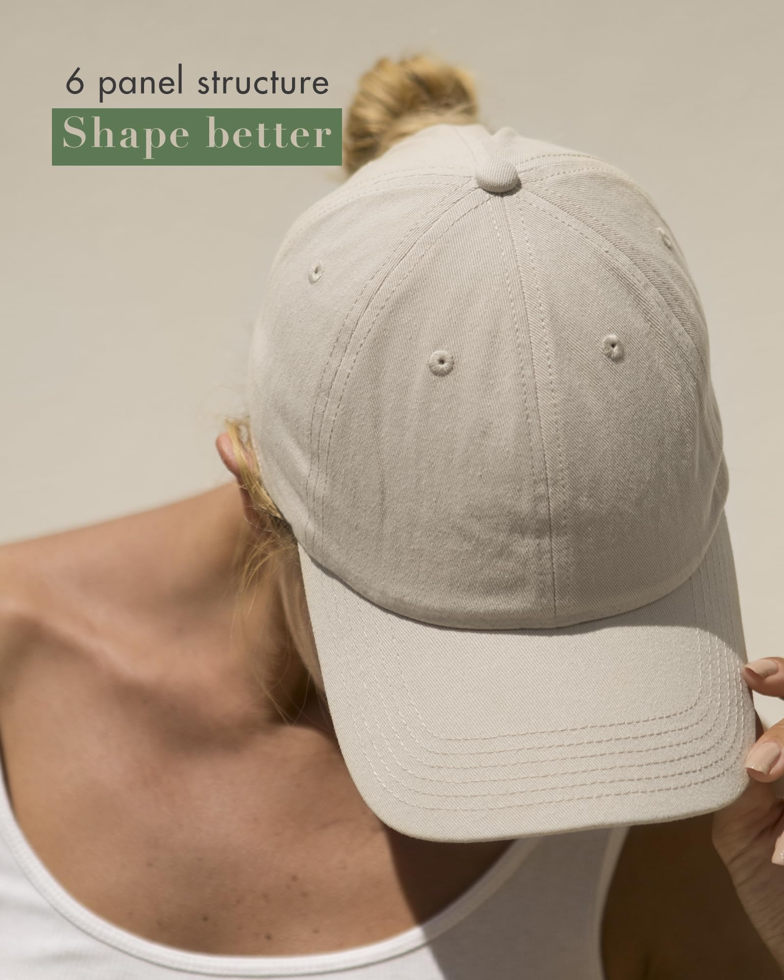 FURTALK Womens Men's Baseball Cap 100% Washed Cotton Soft Cap Adjustable Unisex Unstructured Baseball Hats