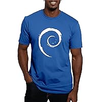 CafePress 4 3 Debian Logo Notext White T Men's Fitted T