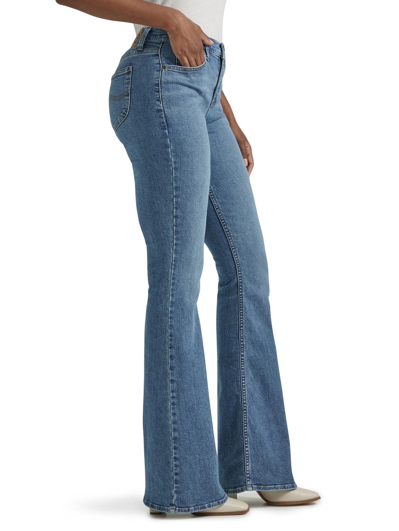 Lee Women's Legendary Mid Rise Flare Jean